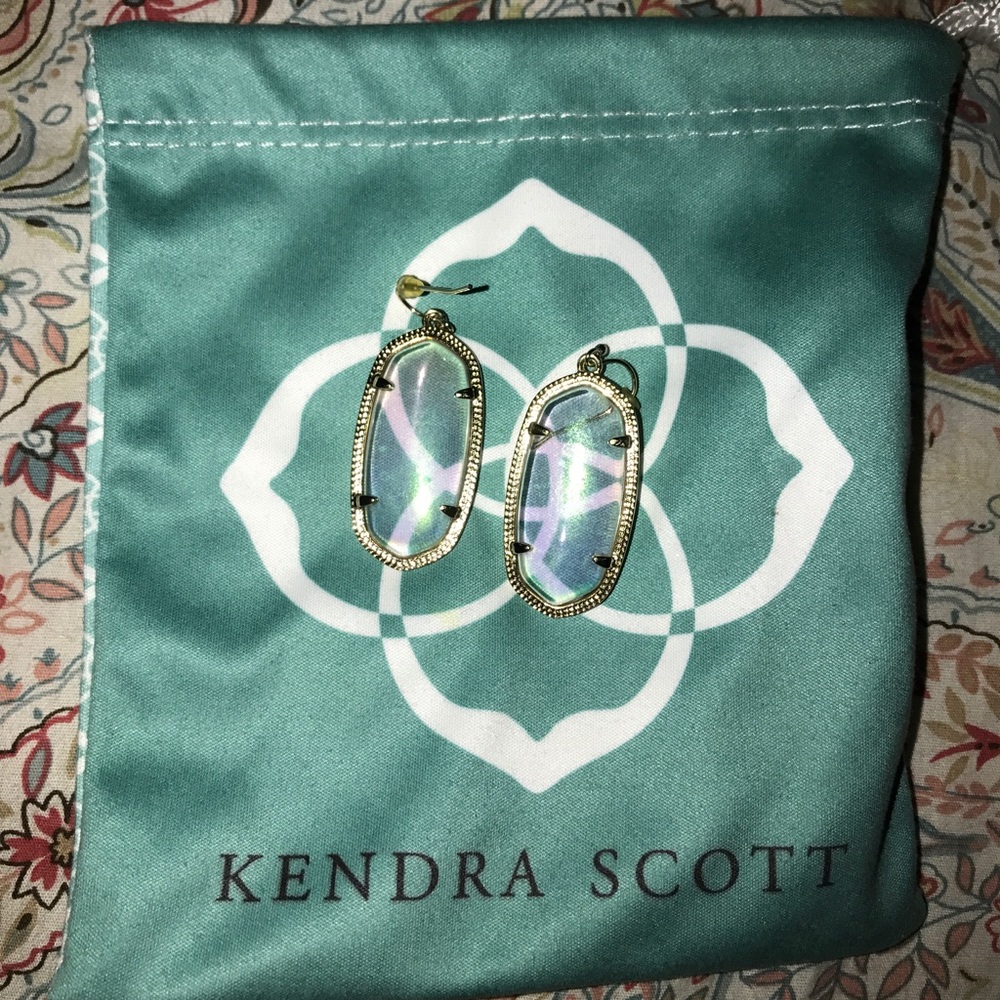 Kendra Scott Gold and Iridescent Earrings